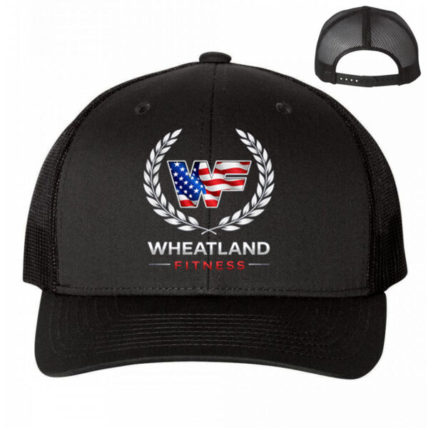 WHEATLAND FITNESS LOGO - SNAPBACK TRUCKER HAT - $UD89YT$ Thumbnail